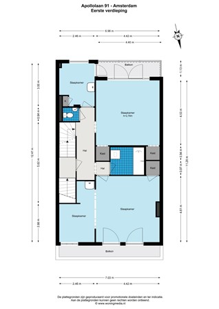 Floor plan - Apollolaan 91, 1077 AM Amsterdam 